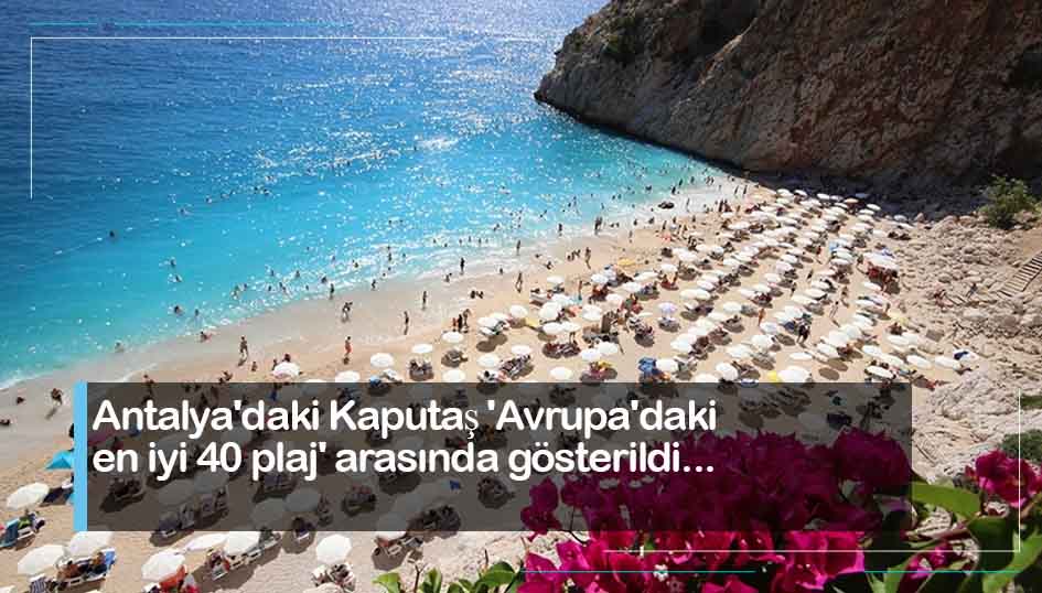 Antalya'daki Kaputaş 'Avrupa'daki en iyi 40 plaj' arasında gösterildi